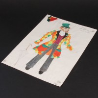 The Stranger (Derek Jacobi) hand painted costume design artwork