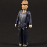 Railway worker miniature figure