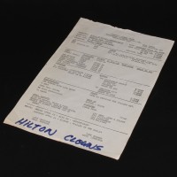 Production used call sheet