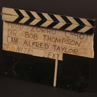 Production used clapperboard