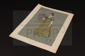 Mrs Bute Crawley (Fanny Rowe) costume design artwork
