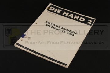 Production used shooting schedule