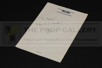 Jim Bloom personal Blue Harvest production stationary