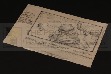 Hand drawn storyboard artwork - Kermit the Frog