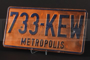 Metropolis licence plate