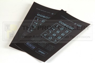 UDF locker keypad acetates