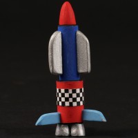Space rocket miniature - Pingu and the Toyshop