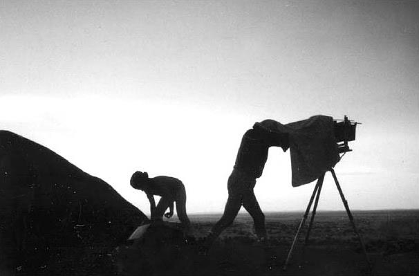 Shooting the plates on location in Africa