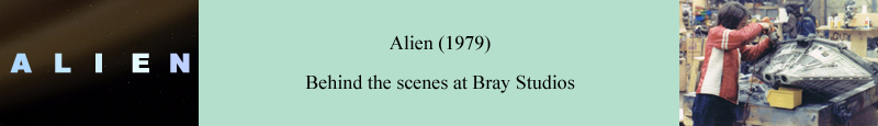 Alien (1979) behind the scenes at Bray Studios