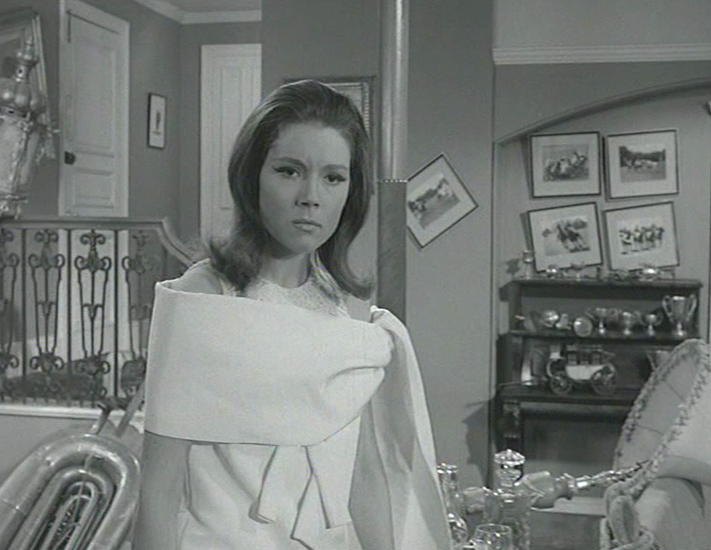 Original evening gown worn on screen by Diana Rigg as Emma Peel in The Avengers