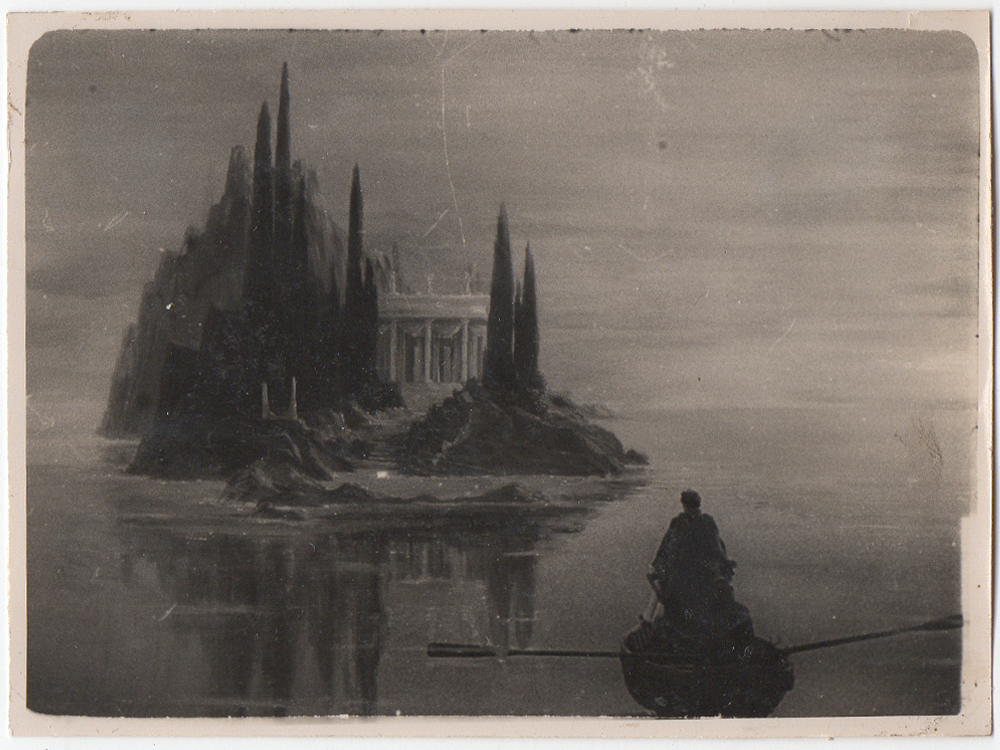 Matte painting for The Tales of Hoffmann (1951)