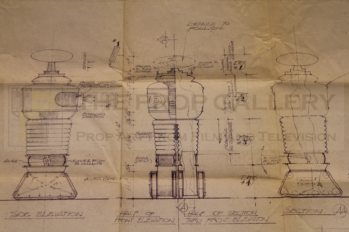 The original plans used by Bob Stewart whilst construction the Lost in Space Robot