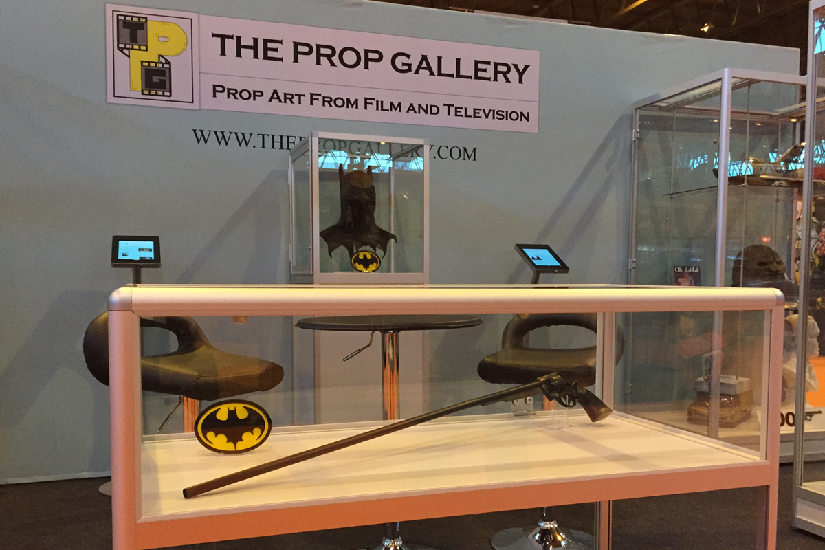 The Prop Gallery exhibit original props at the 2015 MCM Birmingham Comic Con.
