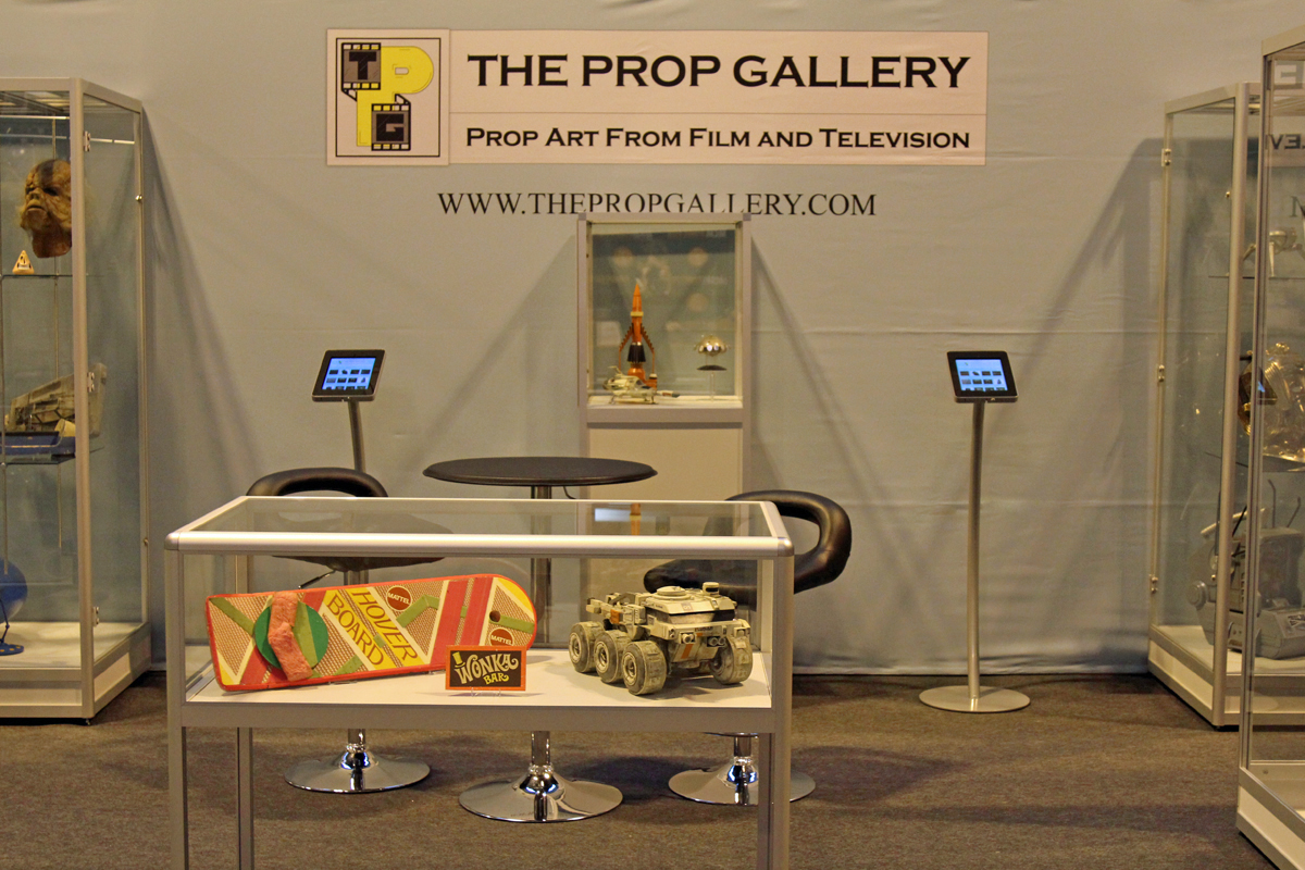 The Prop Gallery exhibit original props at the 2014 MCM Birmingham Comic Con.