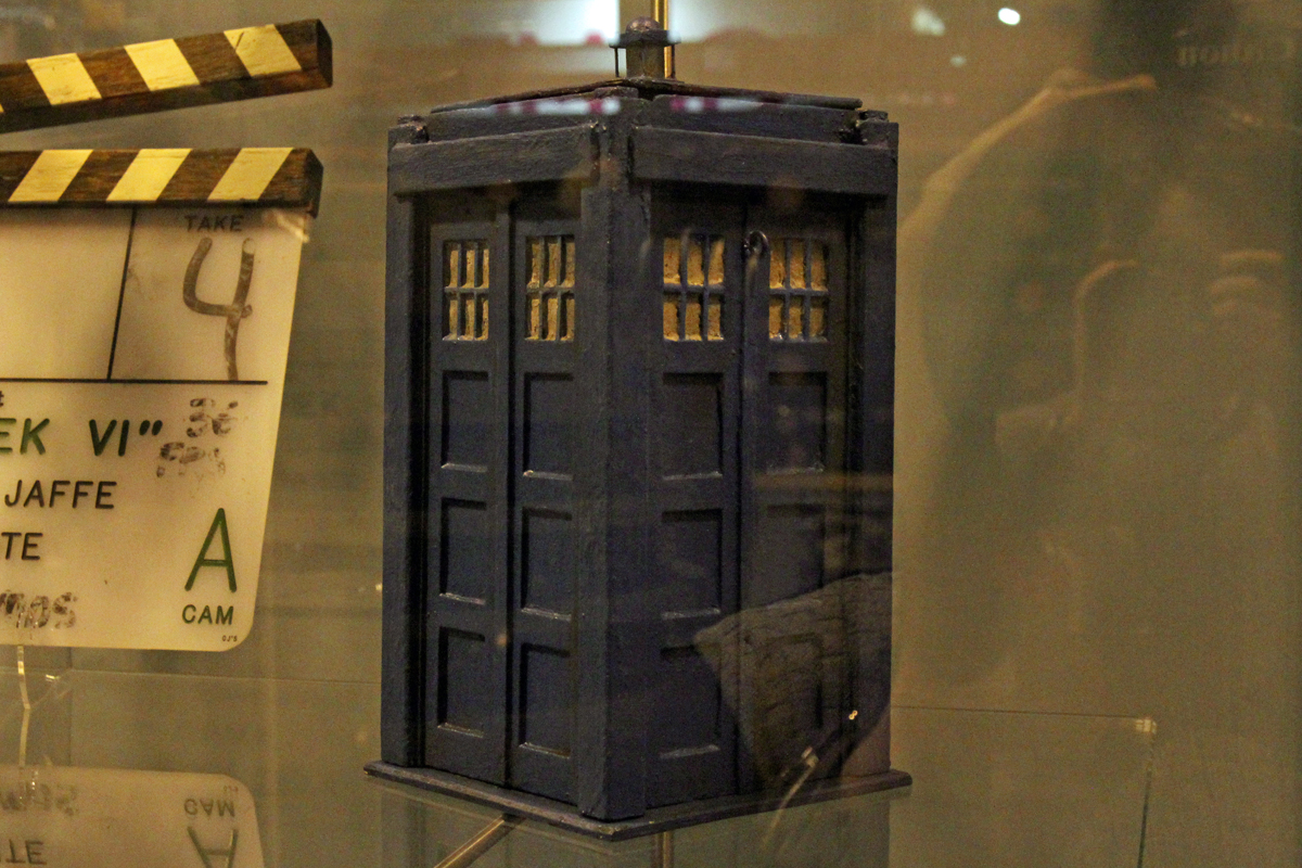 The Prop Gallery exhibit original TARDIS filming miniature used in Doctor Who.
