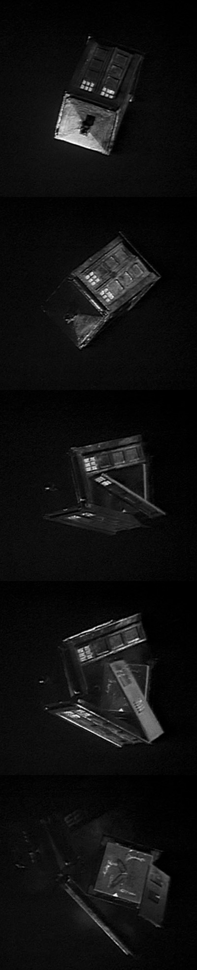 The TARDIS on screen in the 1968 serial The Mind Robber