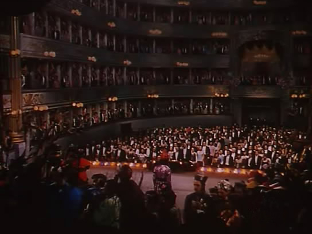 Joseph Natanson matte painting for Puccini (1953)