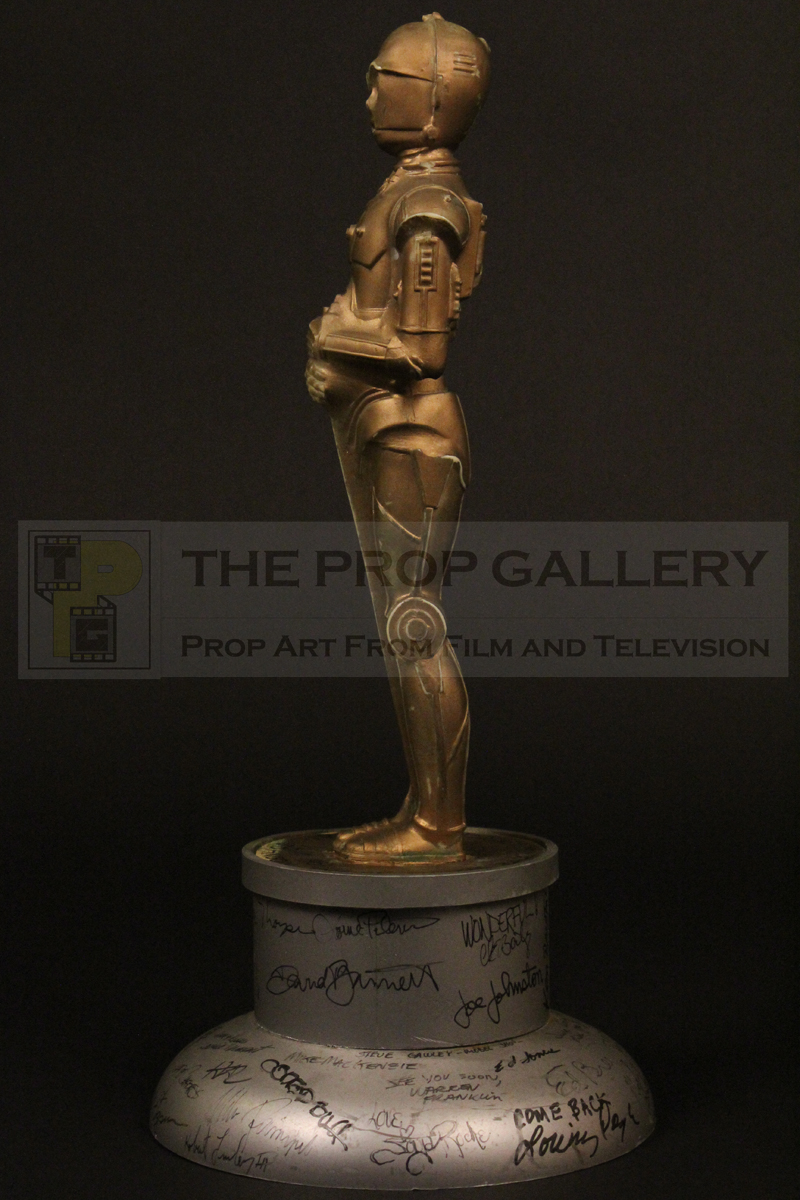 C-3PO Oscar statuette gifted to visual effects artist Brian Johnson by Industrial Light & Magic for Star Wars Episode V - The Empire Strikes Back