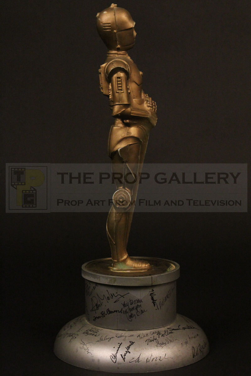 C-3PO Oscar statuette gifted to visual effects artist Brian Johnson by Industrial Light & Magic for Star Wars Episode V - The Empire Strikes Back