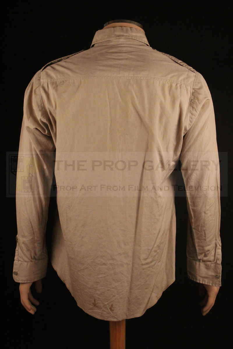 Original shirt worn on screen by Harrison Ford as Indiana Jones in Raiders of the Lost Ark
