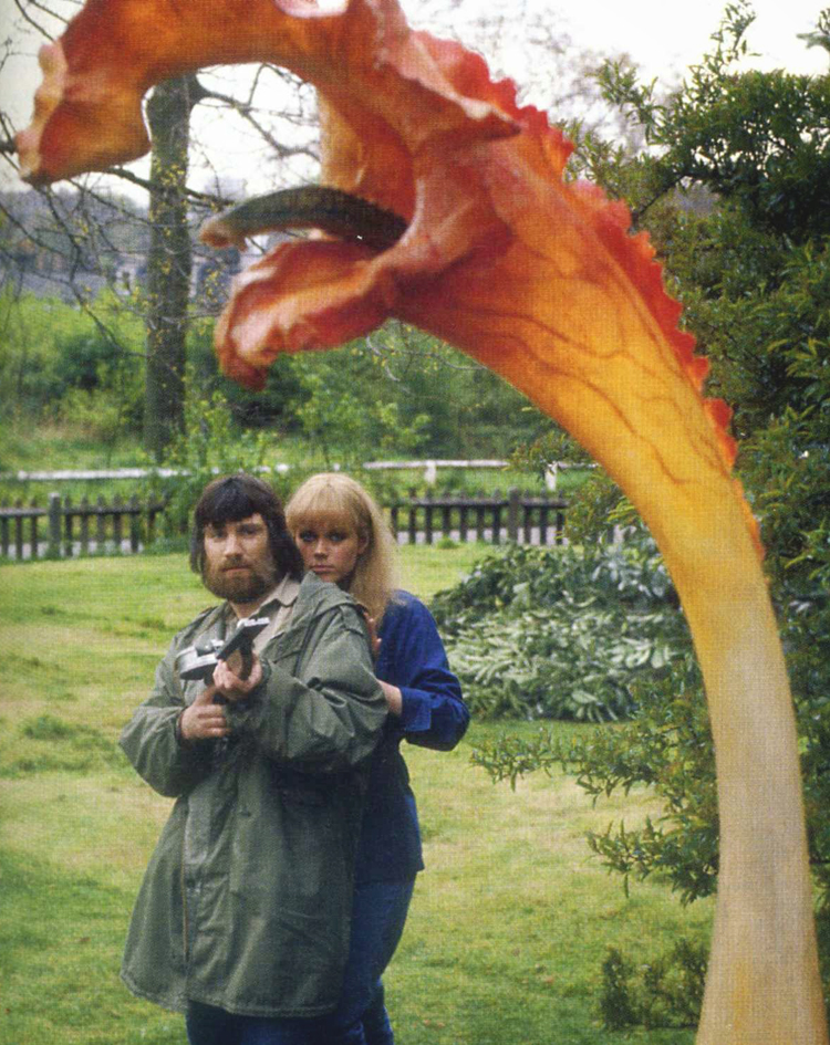 John Duttine and Emma Relph in a publicity shot for the Day of the Triffids