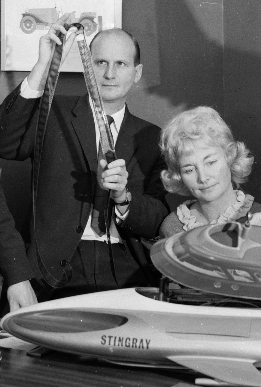 Gerry and Sylvia Anderson with Stingray