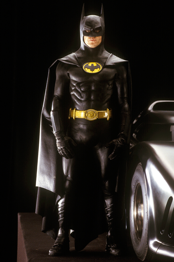 Michael Keaton as the caped crusader.