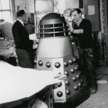 A movie style Dalek under construction at Shawcraft