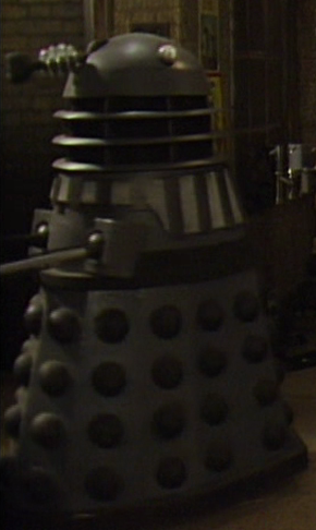 The Dalek in its last screen appearance in Remembrance of the Daleks