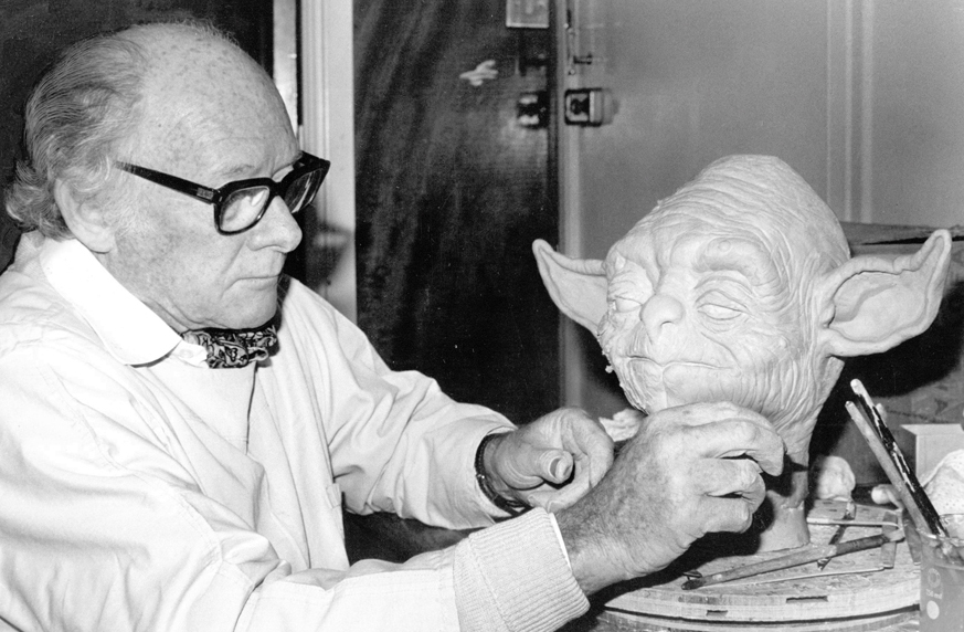 Stuart Freeborn sculpting Yoda